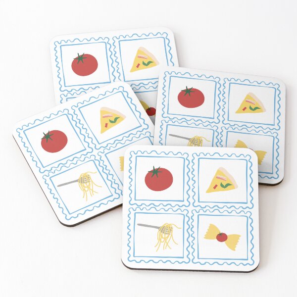 Item preview, Whimsical Italian Food Illustrations designed and sold by nuteling.