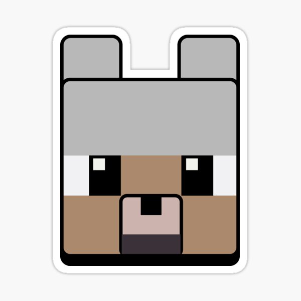 Item preview, Minecraft Cute Wolf designed and sold by Gamify Store.