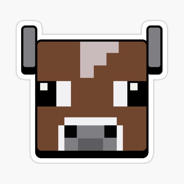 Item preview, Minecraft Cute Cow designed and sold by Gamify Store.