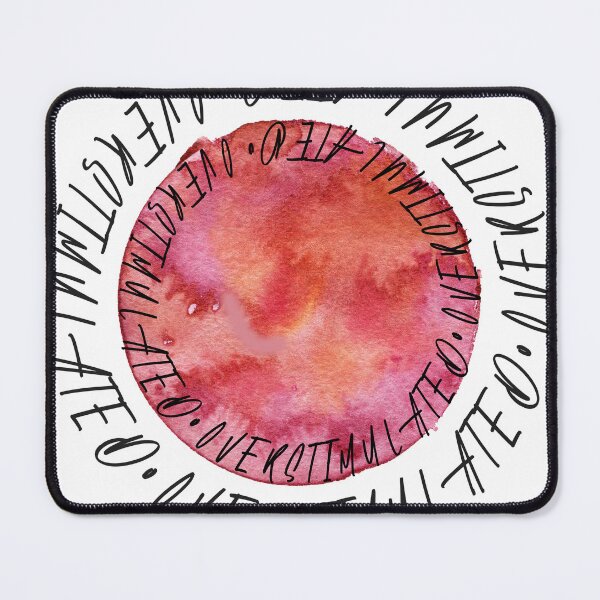 Item preview, Overstimulated Watercolor Mental Health Awareness Design designed and sold by Caroline-stuff.