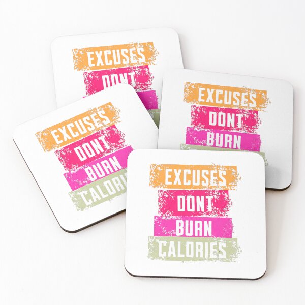 Item preview, "Excuses Don't Burn Calories" - No-Nonsense Fitness & Gym Motivation designed and sold by Colorful-Garden.