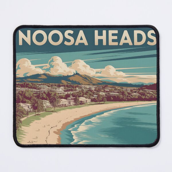 Item preview, Noosa Heads: Queensland Coastal Escape – Classic Travel Poster designed and sold by LSVart.