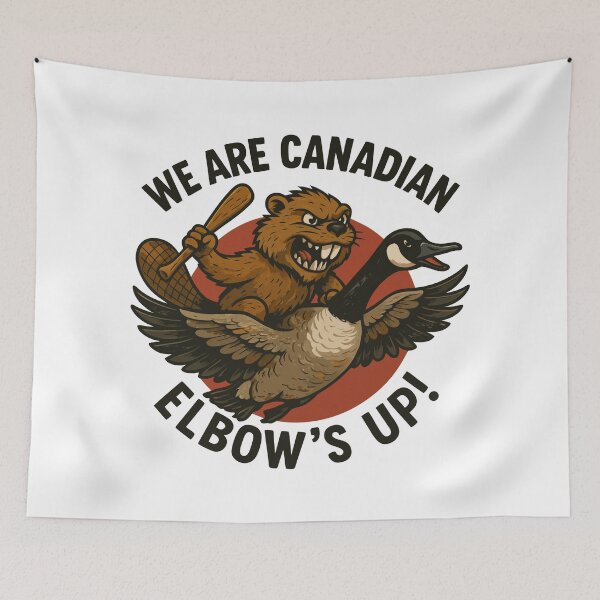 Item preview, We Are Canadian, Elbows Up! designed and sold by VelvetRoom.
