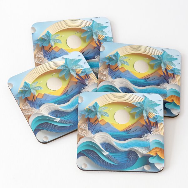 Item preview, Joyful Papercut Seascape designed and sold by Becky-Poppins.