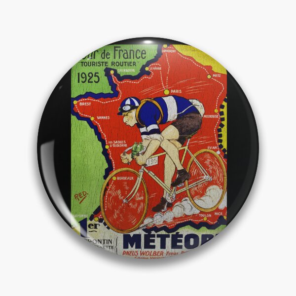 Item preview, Vintage 1925 Tour de France Cycling Poster – Distressed Retro Design designed and sold by collectees1.
