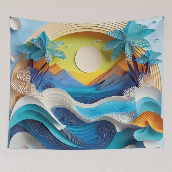 Item preview, Joyful Papercut Seascape designed and sold by Becky-Poppins.