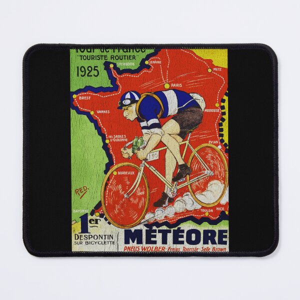 Item preview, Vintage 1925 Tour de France Cycling Poster – Distressed Retro Design designed and sold by collectees1.