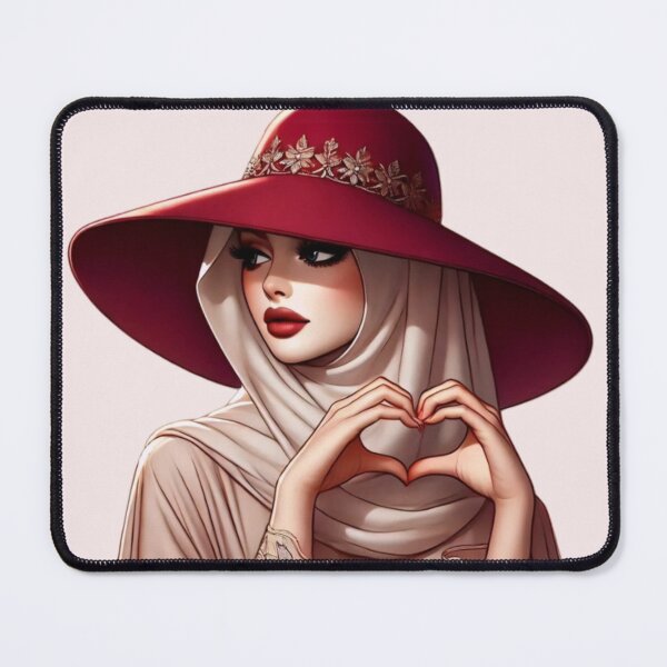Item preview, Beige Abaya with Chic Hat – Elegant Modest Muslim Woman designed and sold by Lulunza.