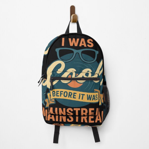 Item preview, I Was Cool Before It Was Mainstream | Retro saying with vintage glasses designed and sold by MeshesBerlin.