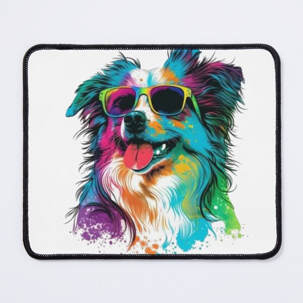 Item preview, Rainbow Pup: Colorful Dog Art for Animal Lovers designed and sold by OxmatDesign.
