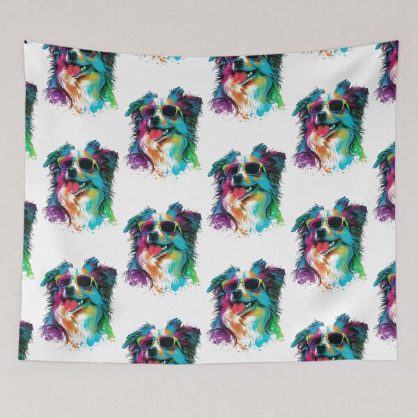Item preview, Rainbow Pup: Colorful Dog Art for Animal Lovers designed and sold by OxmatDesign.