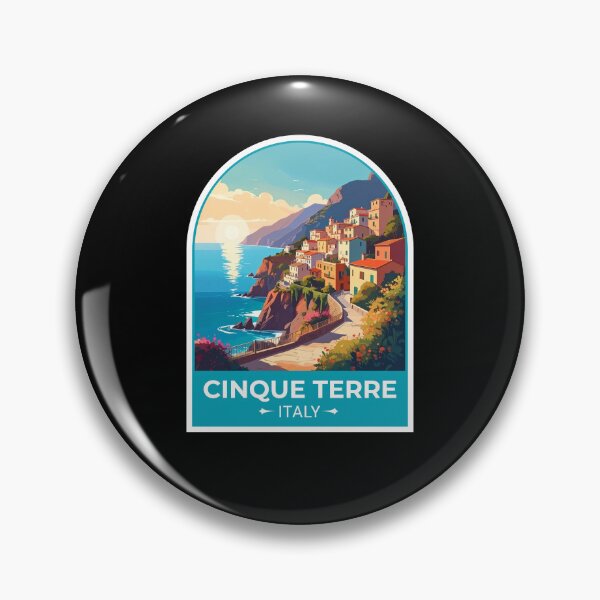 Item preview, A Vintage Travel Art of Cinque Terre - Italy designed and sold by TulipaGraphics.