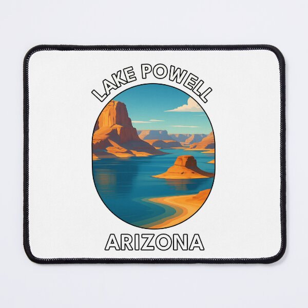 Item preview, Lake Powell Arizona Travel Poster – Scenic Desert Lake Art designed and sold by inkNext.