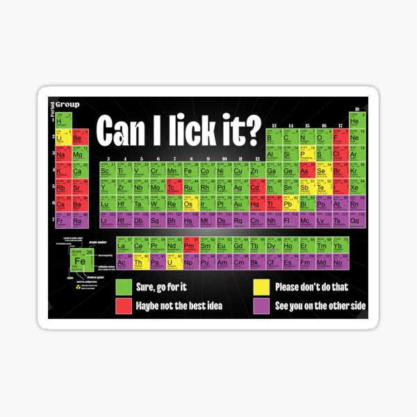 Item preview, Can I Lick It Funny Periodic Table Of Elements designed and sold by neveersay.