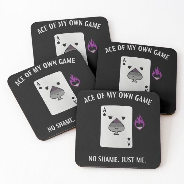 Item preview, Ace of My Own Game – Asexual Pride designed and sold by Uglyandcute.
