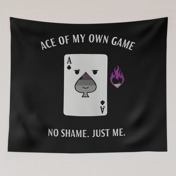 Item preview, Ace of My Own Game – Asexual Pride designed and sold by Uglyandcute.