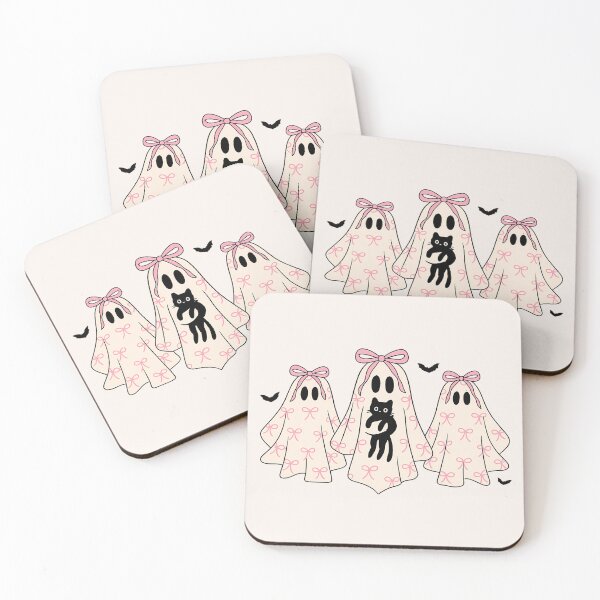 Item preview, Coquette ghosts with a black cat  designed and sold by FatBirdie.