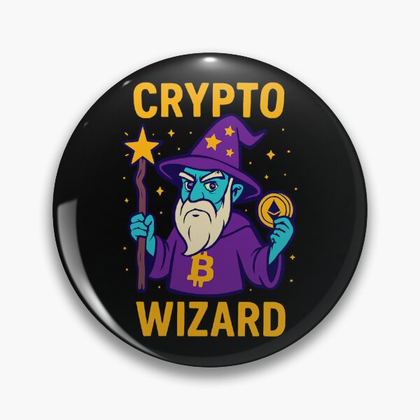 Item preview, "Crypto Wizard" – Master of Blockchain Magic designed and sold by BitCrop.