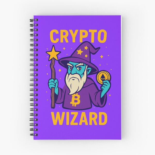 Item preview, "Crypto Wizard" – Master of Blockchain Magic designed and sold by BitCrop.