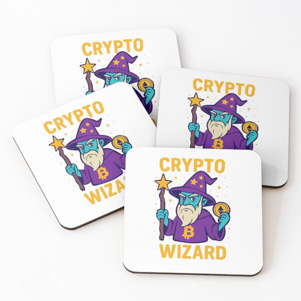 Item preview, "Crypto Wizard" – Master of Blockchain Magic designed and sold by BitCrop.