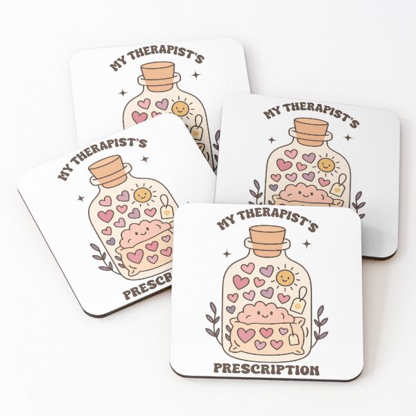 Item preview, My Therapist’s Prescription – Mental Health & Self-Care Quote designed and sold by artcultreone.
