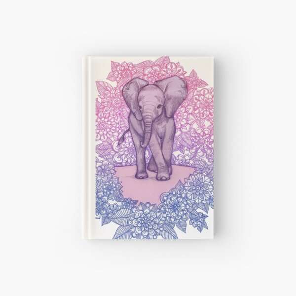 Item preview, Cute Baby Elephant in pink, purple & blue designed and sold by micklyn.