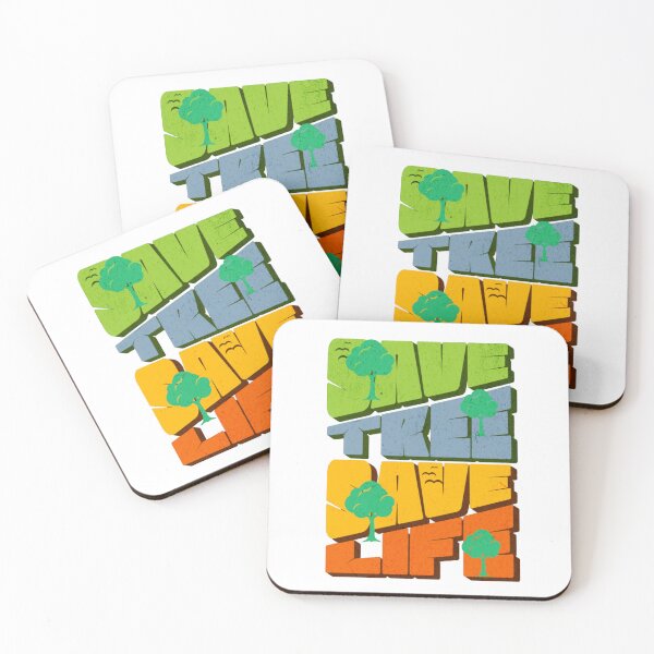 Item preview, "Save Tree Save Life" - Vintage Retro Eco-Friendly & Environmental Design designed and sold by Colorful-Garden.