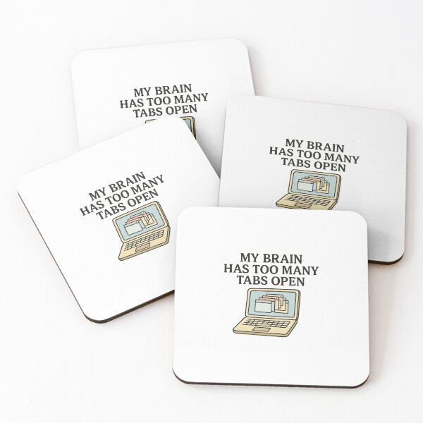 Item preview, Too Many Tabs – Funny Laptop Brain Overload Design designed and sold by Art-Tacos.