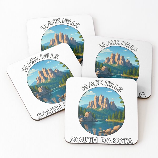 Item preview, Black Hills South Dakota Travel Poster – Scenic Nature Art designed and sold by inkNext.