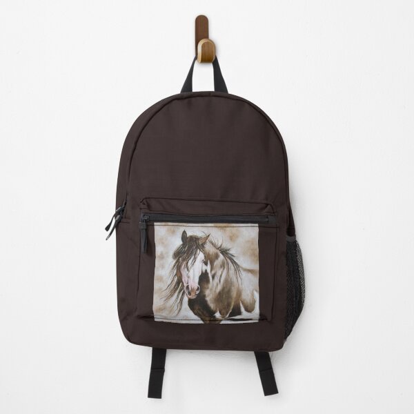 Item preview, Wild mustang stallion horse acrylic painting designed and sold by Tahnja Wolter.