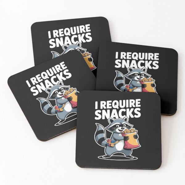 Item preview, I Require Snacks – The Ultimate Snack Bandit designed and sold by Stock4U.