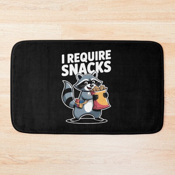 Item preview, I Require Snacks – The Ultimate Snack Bandit designed and sold by Stock4U.