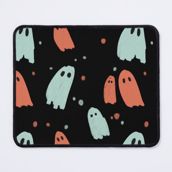 Item preview, Teal and Tangerine Ghosts, Pastel Goth designed and sold by Druid Soup.