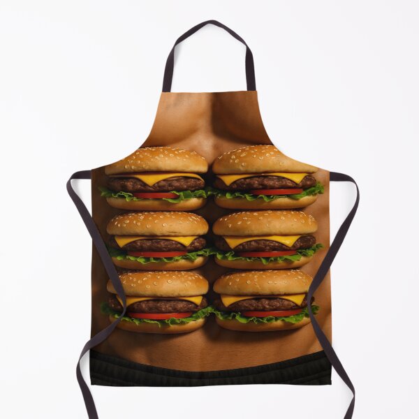 Item preview, Six-Pack Abs Made of Burger Stacks designed and sold by Bluemiracle.