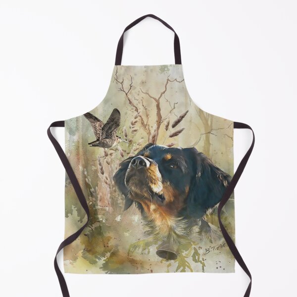 Item preview, Spaniel bretón y becada designed and sold by TammyHunterArt.