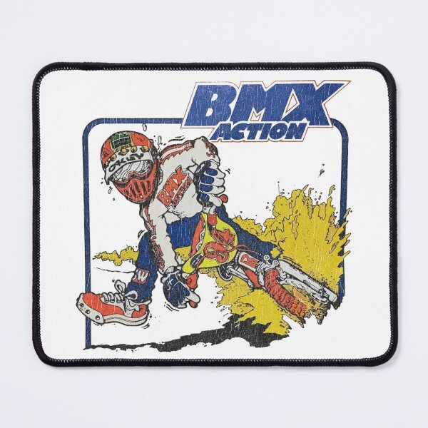 Item preview, BMX Action Cartoon – Retro 80s Distressed Freestyle Design designed and sold by collectees1.