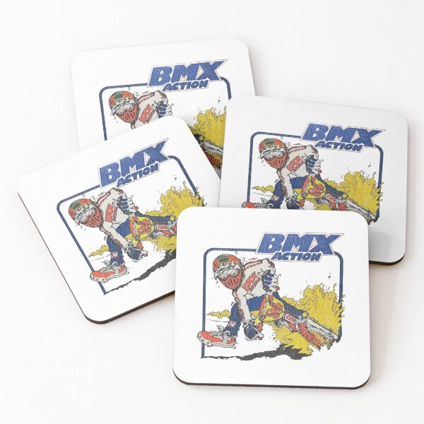 Item preview, BMX Action Cartoon – Retro 80s Distressed Freestyle Design designed and sold by collectees1.