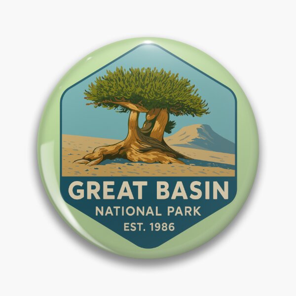Item preview, Great Basin National Park Retro Desert Mountain Sticker designed and sold by Ismeal Von.