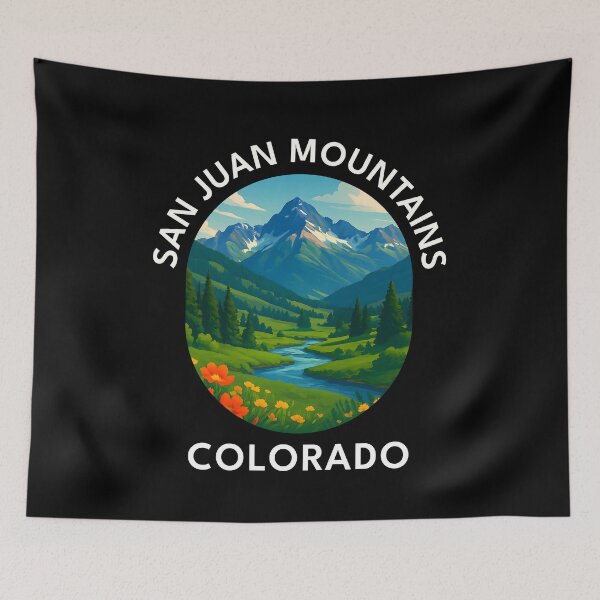 Item preview, San Juan Mountains Colorado – Scenic Hiking Landscape Poster designed and sold by inkNext.