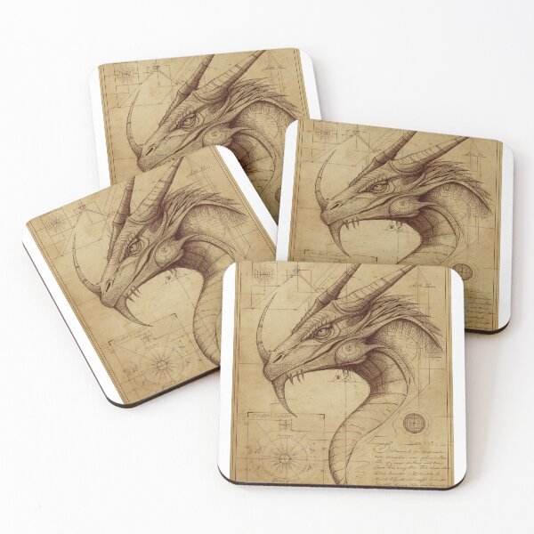 Item preview, Dragon technical sketch designed and sold by The Dream Lab.