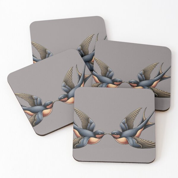 Item preview, two swallows in flight designed and sold by JuliSpark.