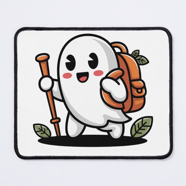 Item preview, Haunted Hobbies Hiking Ghost designed and sold by DeafPigeonDesigns.