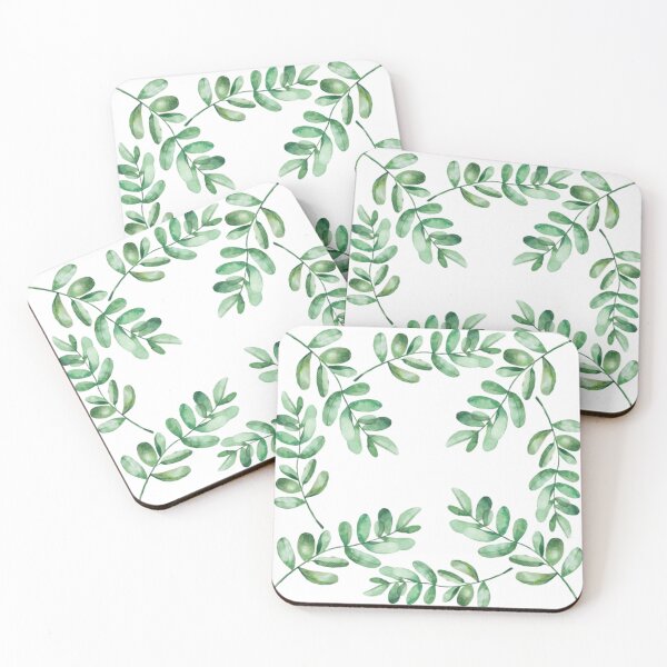 Item preview, Green Watercolor Leaves designed and sold by adlkh.