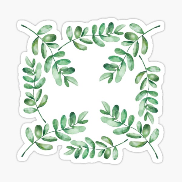 Item preview, Green Watercolor Leaves designed and sold by adlkh.