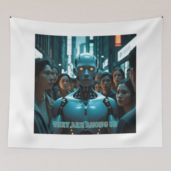 Item preview, The Unchecked AI Threat Among Us designed and sold by smitke.