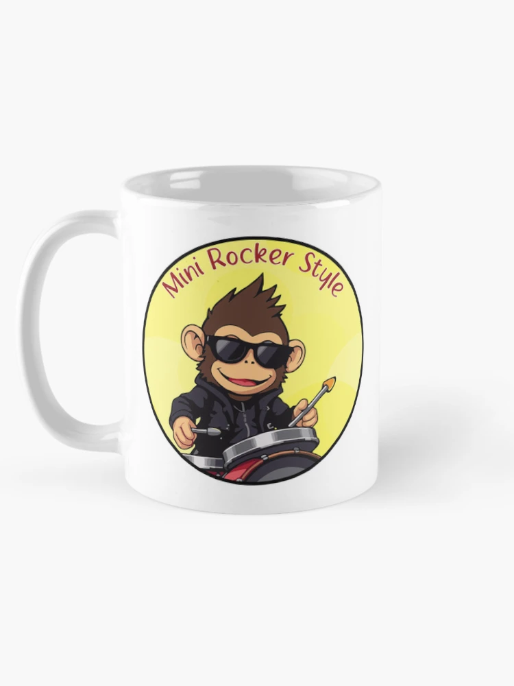 Thumbnail 5 of 6, Coffee Mug, Mini Rocker Style. Monkey designed and sold by Mini Rocker.