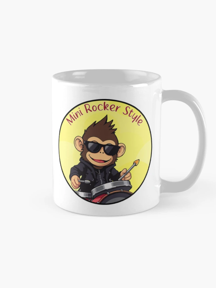 Thumbnail 3 of 6, Coffee Mug, Mini Rocker Style. Monkey designed and sold by Mini Rocker.