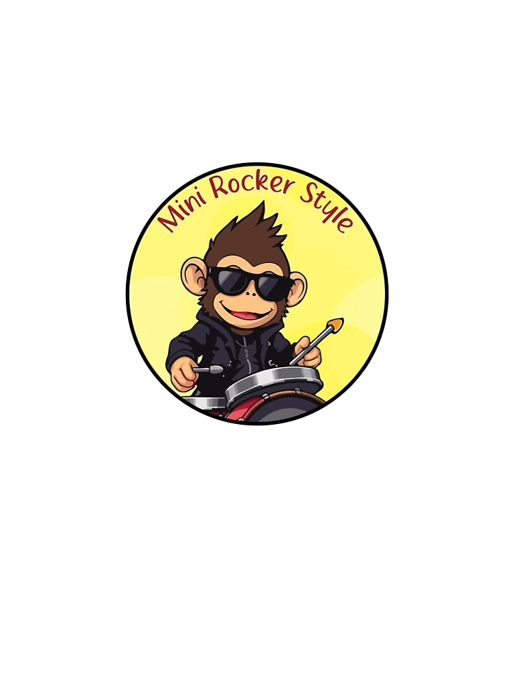 Aperçu 5 sur 5. Robe trapèze avec l'œuvre Mini Rocker Style. Singe créée et vendue par Mini Rocker.