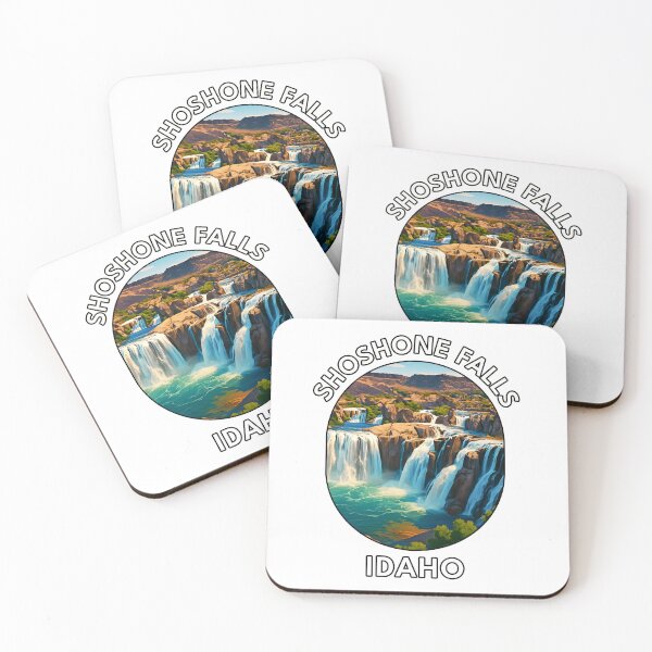 Item preview, Shoshone Falls Idaho Travel Poster – Scenic Waterfall Wall Art designed and sold by inkNext.