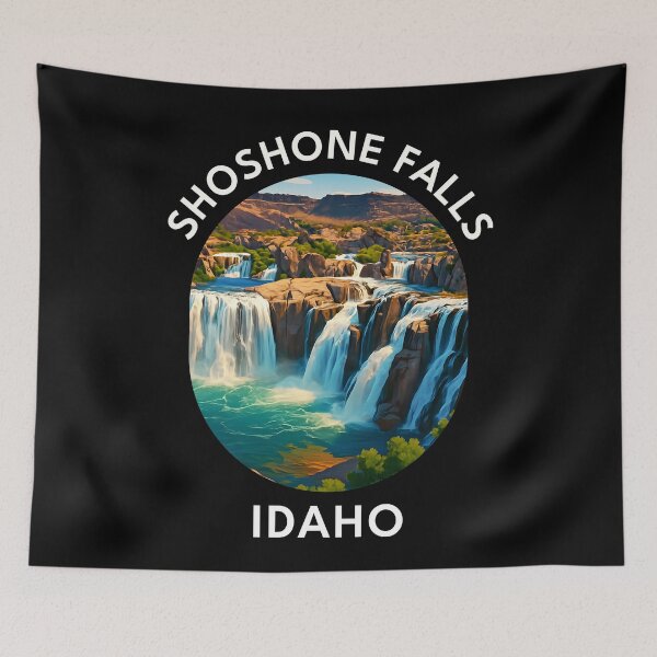 Item preview, Shoshone Falls Idaho Travel Poster – Scenic Waterfall Wall Art designed and sold by inkNext.
